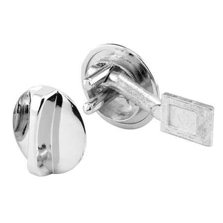Prime-Line Concealed Latch Knob Set w/Flat Tip Bolt, Cast Zamak, Chrome Plated (Single Pack) 658-7112